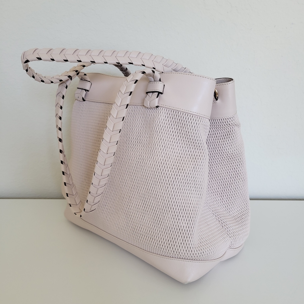 Nude Leather Tote Bag